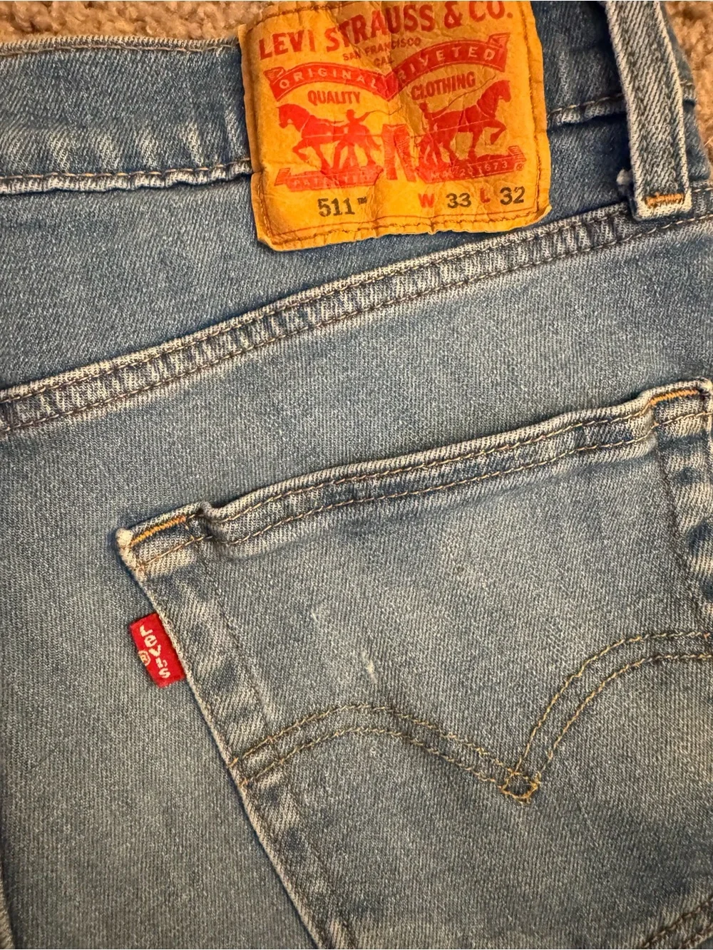 Levi's 511 Vintage Men Blue Straight Jeans